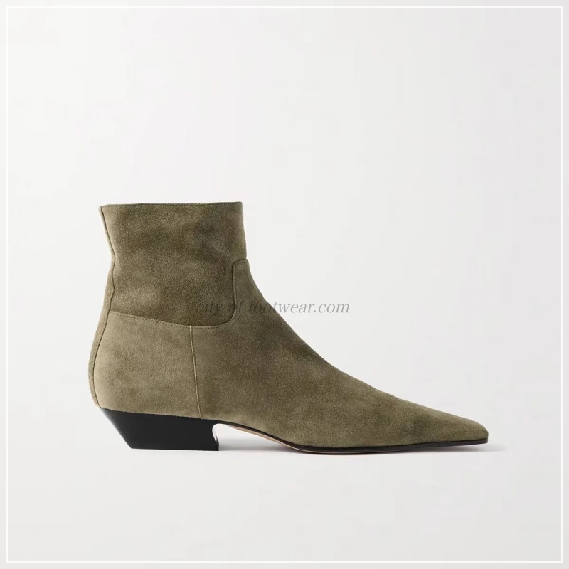 Luxury Lifestyle - Women‘s Low Heel suede leather ankle