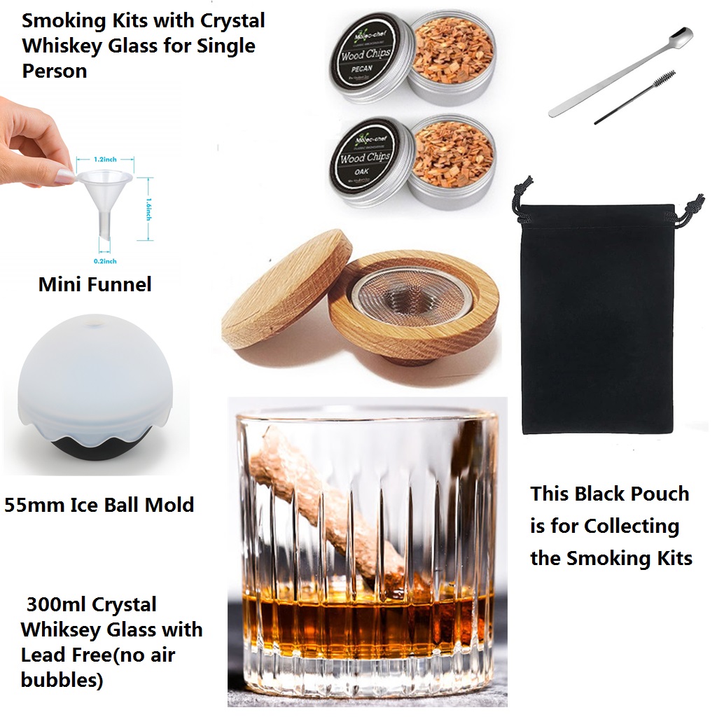 Whiskey Glass with Smoking Kit - огляд і ціна Crystal Wine Glass