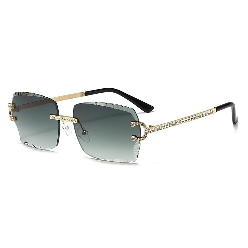 Fashion Rimless Square Sunglas - огляд і ціна Luxury Zone
