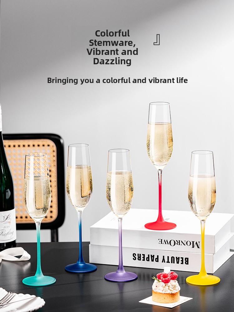 2026 New Champagne Glass Set H - огляд і ціна Crystal Wine Glass