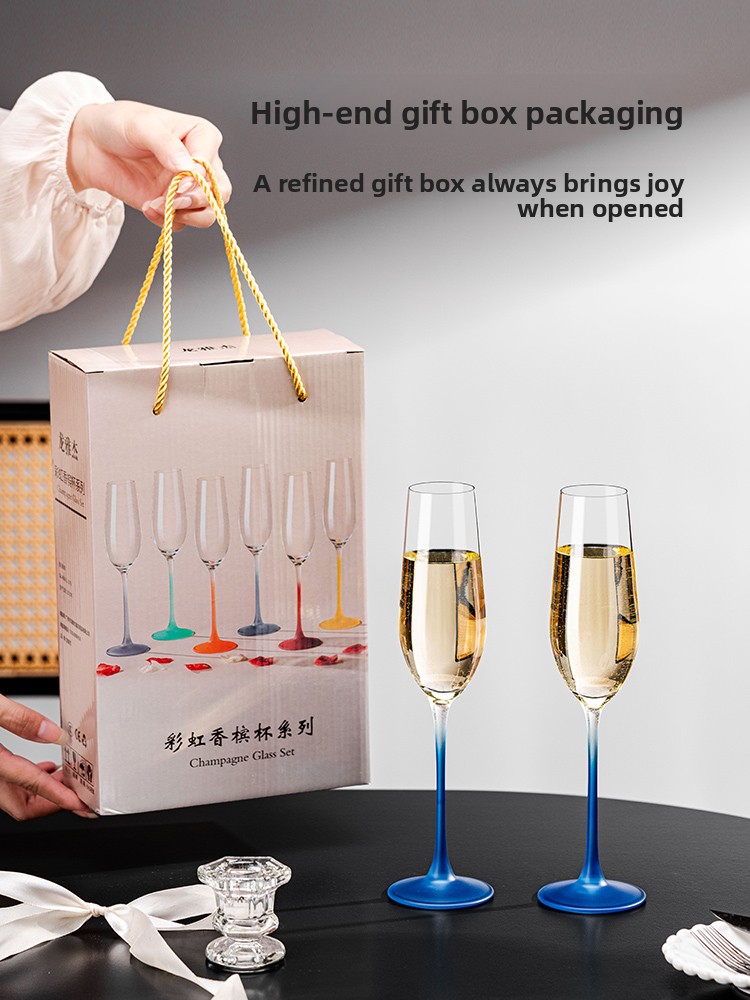 2026 New Champagne Glass Set H - огляд і ціна Crystal Wine Glass