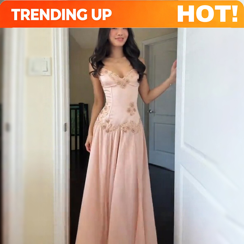 Elegant V-Neck Pink Strapless  - огляд і ціна Luxury Lifestyle